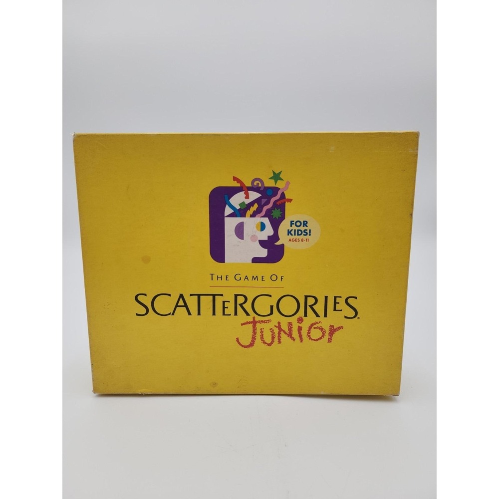 Scattergories Junior Complete Milton Bradley 1989 Words Party Kids Family
